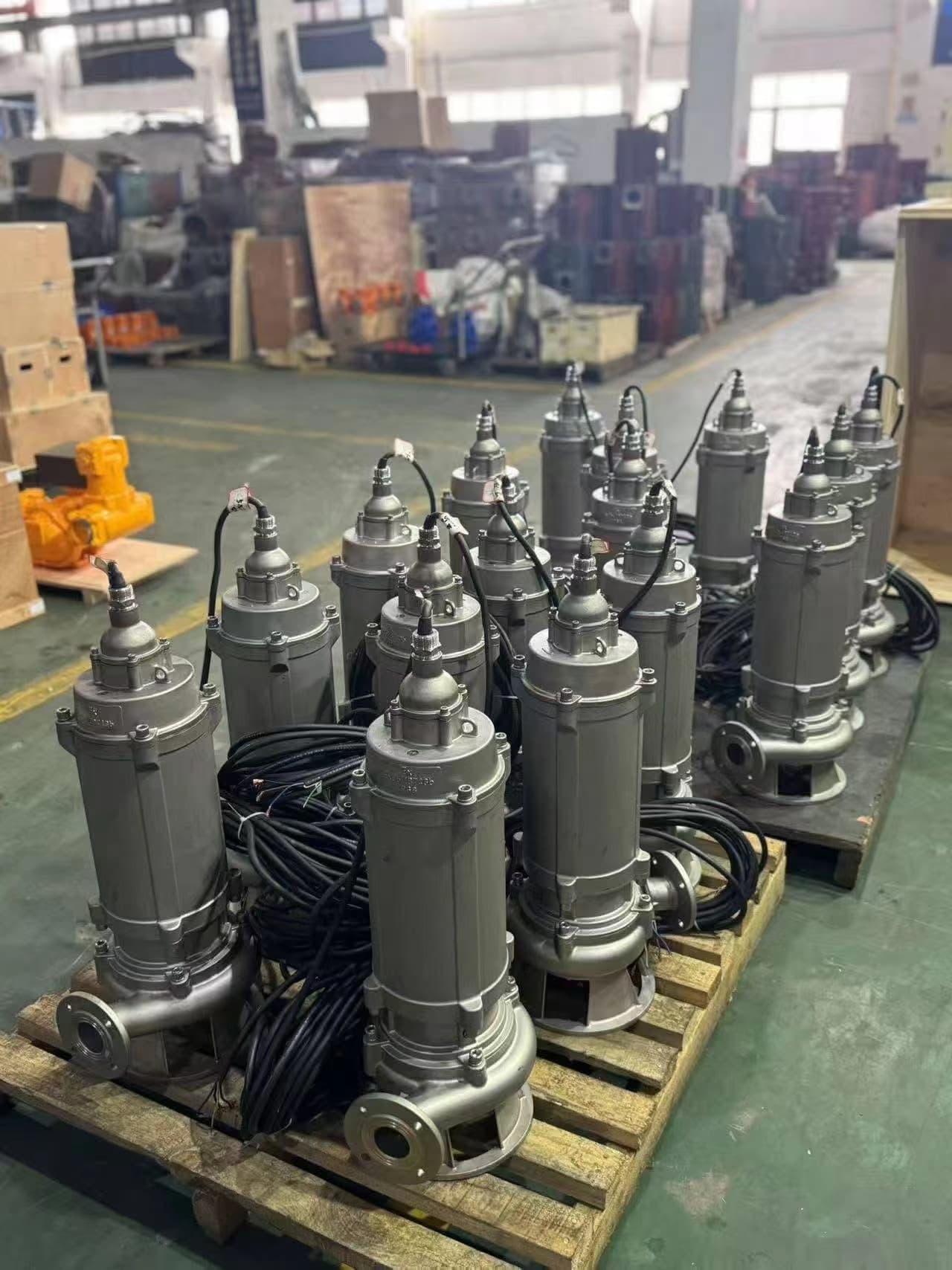 100GNWQ100-15-7.5 Cutter Sewage Pump – 100 m³/h, DN100 High-Flow — GNWQ Cutting Submersible Sewage Pump by Haquan