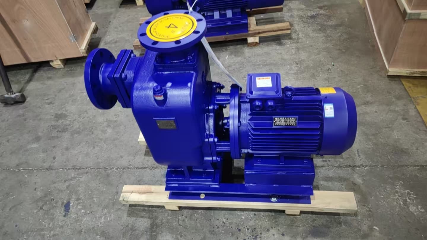 ZWL DN100 Direct-Coupled Self-Priming Sewage Pump Shipped